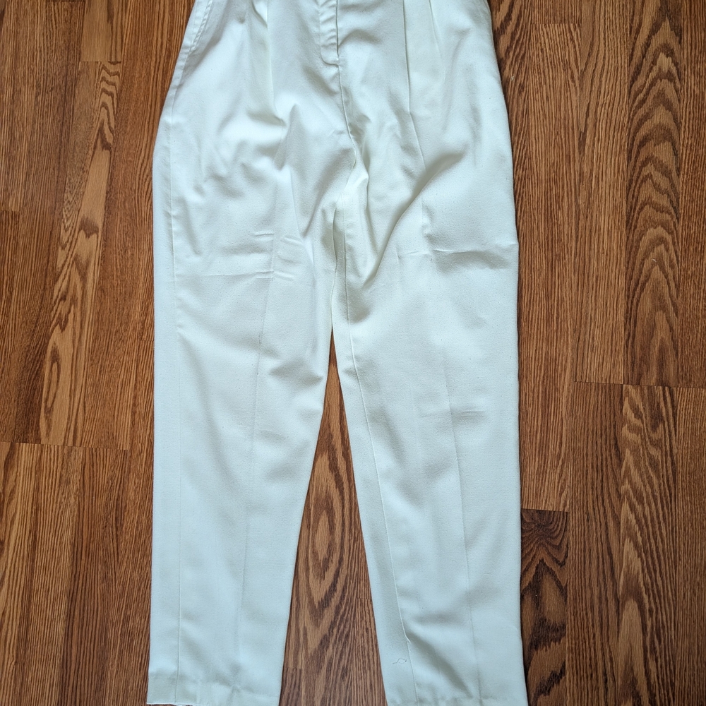 Paolo Elegant White Dress Pants